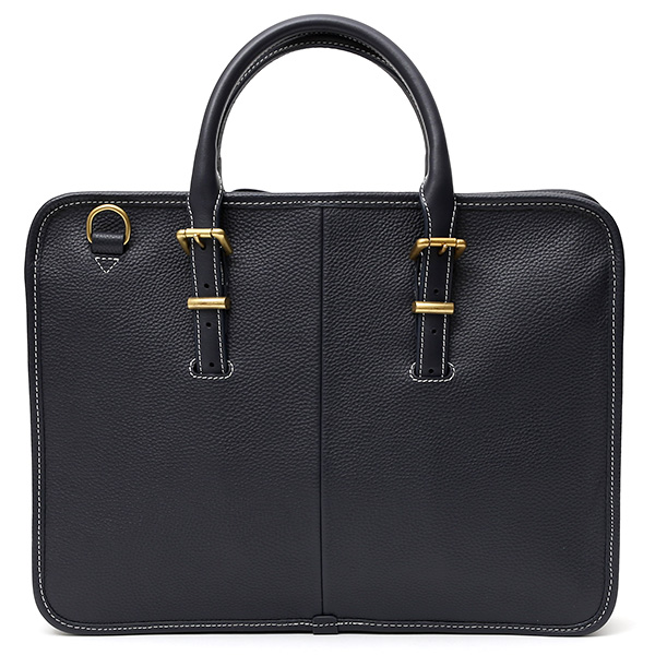  ブリーフケース メンズ ブルー ネイビー 青色 本革 レザー ビジネスバッグ 薄マチ レディース 革 ショルダー付き バッグ カバン 鞄 薄い 小ぶり fetia(フェティア)