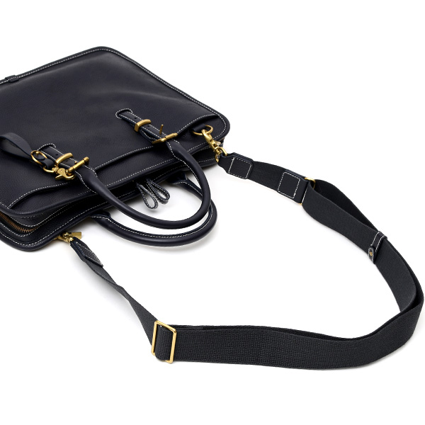  ブリーフケース メンズ ブルー ネイビー 青色 本革 レザー ビジネスバッグ 薄マチ レディース 革 ショルダー付き バッグ カバン 鞄 薄い 小ぶり fetia(フェティア)