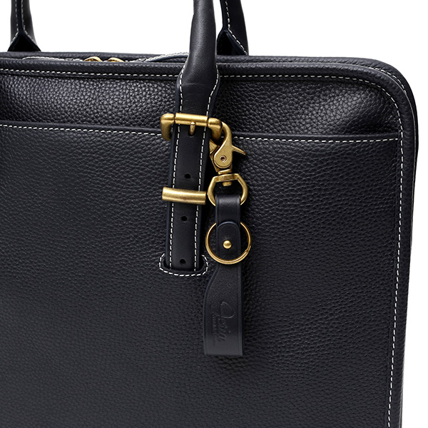  ブリーフケース メンズ ブルー ネイビー 青色 本革 レザー ビジネスバッグ 薄マチ レディース 革 ショルダー付き バッグ カバン 鞄 薄い 小ぶり fetia(フェティア)