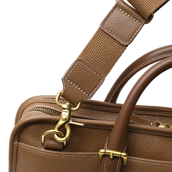  ブリーフケース メンズ ベージュ 肌色 本革 レザー ビジネスバッグ 薄マチ レディース 革 ショルダー付き バッグ カバン 鞄 薄い 小ぶり fetia(フェティア)