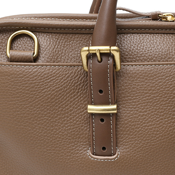  ブリーフケース メンズ ベージュ 肌色 本革 レザー ビジネスバッグ 薄マチ レディース 革 ショルダー付き バッグ カバン 鞄 薄い 小ぶり fetia(フェティア)