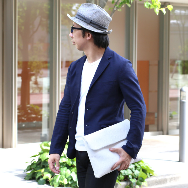  クラッチバッグ メンズ レザー 本革 日本 ブランド ホワイト 白色 レディース セカンドバッグ 大容量 鞄 大きい カバン 手持ち 小さい ミニ おしゃれ 大人 キレイめ fetia(フェティア) ライロアシリーズ(Rairoa Series)