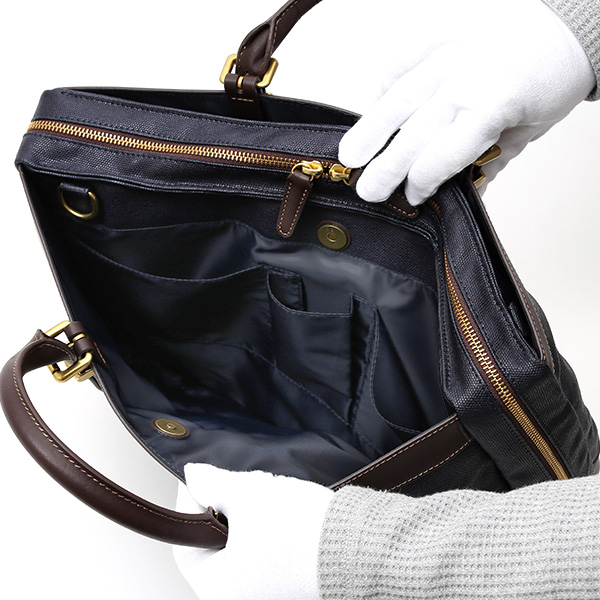  ブリーフケース メンズ ビジネスバッグ 本革 レザー 日本 ブランド ブルー ネイビー 青色 ショルダー付き 軽量 大容量 革 鞄 バッグ シンプル 高級 上品 大人 fetia(フェティア) モアナシリーズ(Moana Series)