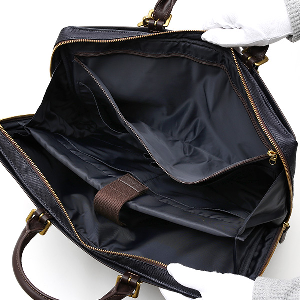  ブリーフケース メンズ ビジネスバッグ 本革 レザー 日本 ブランド ブルー ネイビー 青色 ショルダー付き 軽量 大容量 革 鞄 バッグ シンプル 高級 上品 大人 fetia(フェティア) モアナシリーズ(Moana Series)