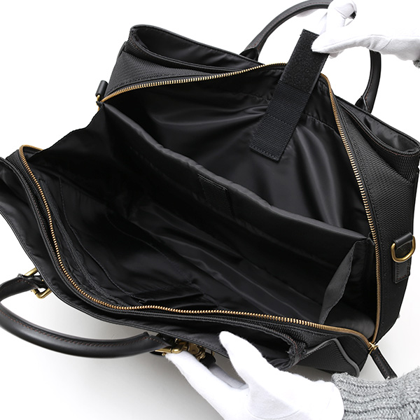  ブリーフケース メンズ ナイロン ビジネスバッグ ブラック 黒 黒色 軽量 本革 レディース レザー ショルダー付き 鞄 高級 高品質 シンプル fetia(フェティア)