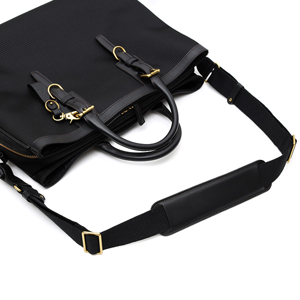  ブリーフケース メンズ ナイロン ビジネスバッグ ブラック 黒 黒色 軽量 本革 レディース レザー ショルダー付き 鞄 高級 高品質 シンプル fetia(フェティア)