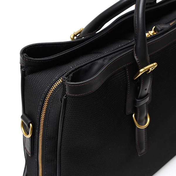  ブリーフケース メンズ ナイロン ビジネスバッグ ブラック 黒 黒色 軽量 本革 レディース レザー ショルダー付き 鞄 高級 高品質 シンプル fetia(フェティア)