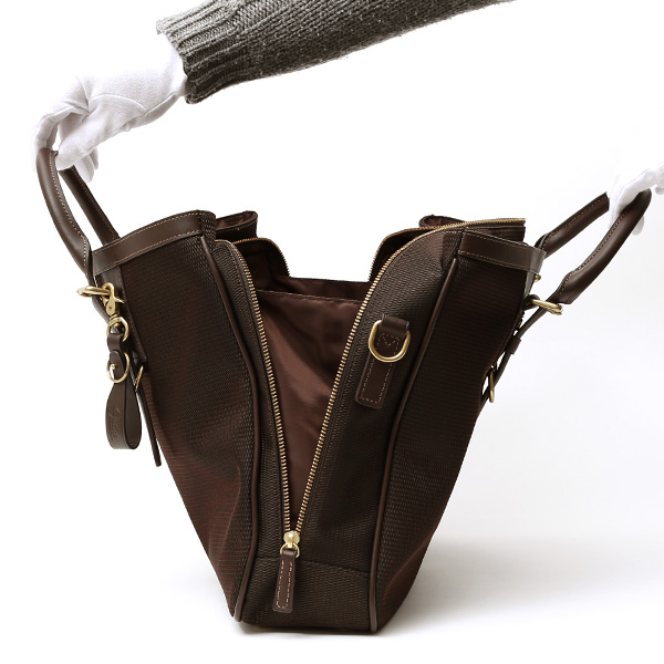 ブリーフケース メンズ ナイロン ビジネスバッグ ダークブラウン ブラウン 茶 茶色 軽量 本革 レディース レザー ショルダー付き 鞄 高級 高品質 シンプル fetia(フェティア)