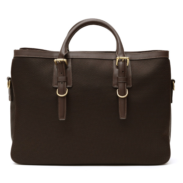 ブリーフケース メンズ ナイロン ビジネスバッグ ダークブラウン ブラウン 茶 茶色 軽量 本革 レディース レザー ショルダー付き 鞄 高級 高品質 シンプル fetia(フェティア)