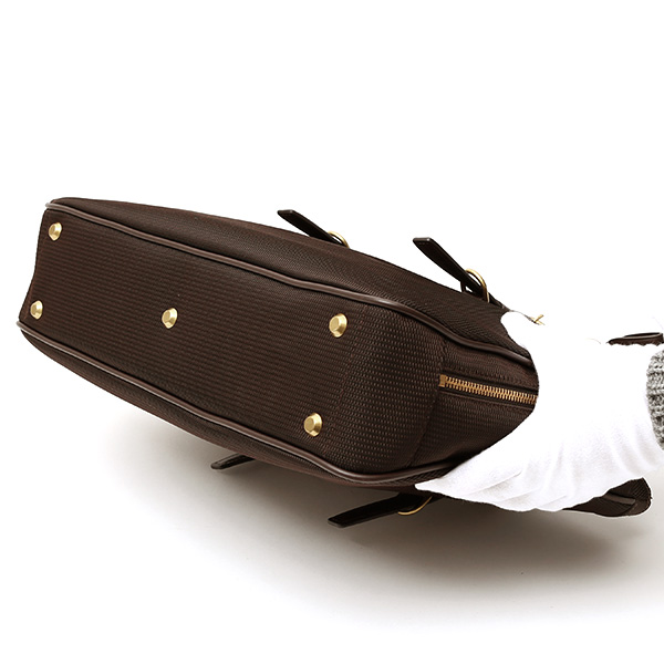 ブリーフケース メンズ ナイロン ビジネスバッグ ダークブラウン ブラウン 茶 茶色 軽量 本革 レディース レザー ショルダー付き 鞄 高級 高品質 シンプル fetia(フェティア)