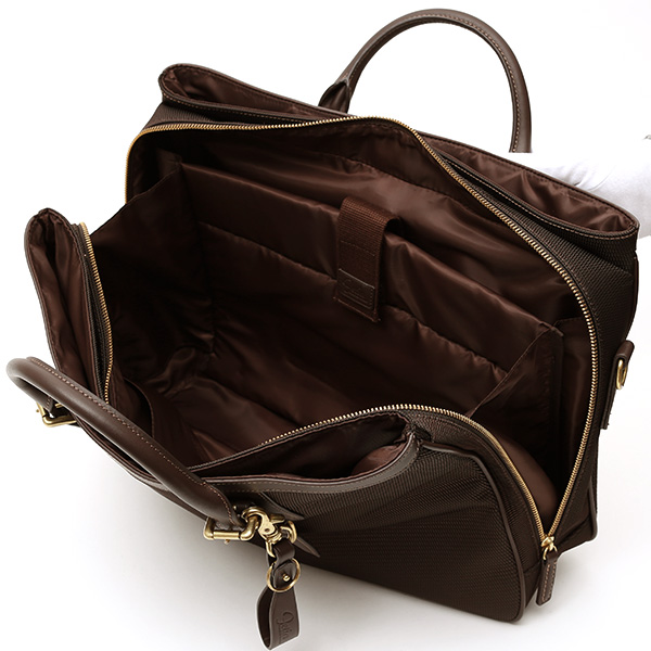 ブリーフケース メンズ ナイロン ビジネスバッグ ダークブラウン ブラウン 茶 茶色 軽量 本革 レディース レザー ショルダー付き 鞄 高級 高品質 シンプル fetia(フェティア)