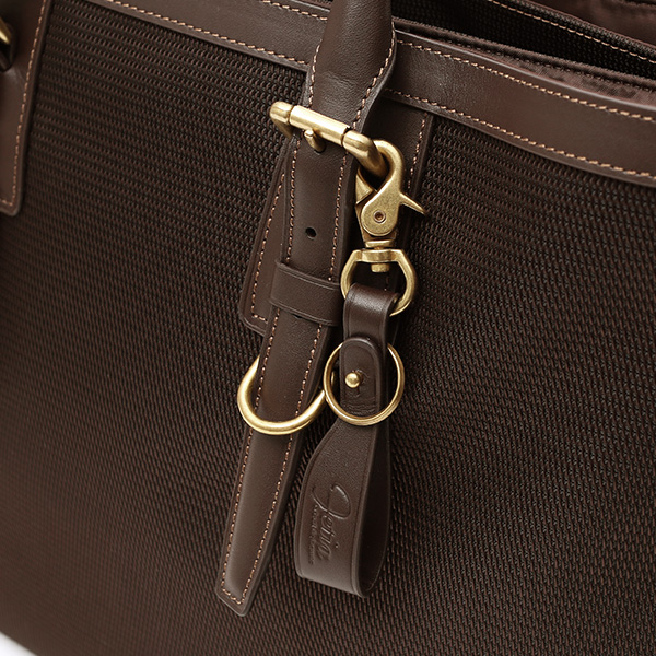 ブリーフケース メンズ ナイロン ビジネスバッグ ダークブラウン ブラウン 茶 茶色 軽量 本革 レディース レザー ショルダー付き 鞄 高級 高品質 シンプル fetia(フェティア)