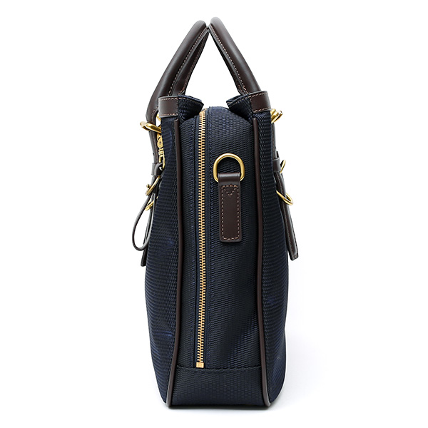  ブリーフケース メンズ ナイロン ビジネスバッグ ブルー ネイビー 青色 軽量 本革 レディース レザー ショルダー付き 鞄 高級 高品質 シンプル fetia(フェティア)