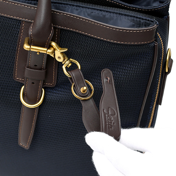  ブリーフケース メンズ ナイロン ビジネスバッグ ブルー ネイビー 青色 軽量 本革 レディース レザー ショルダー付き 鞄 高級 高品質 シンプル fetia(フェティア)