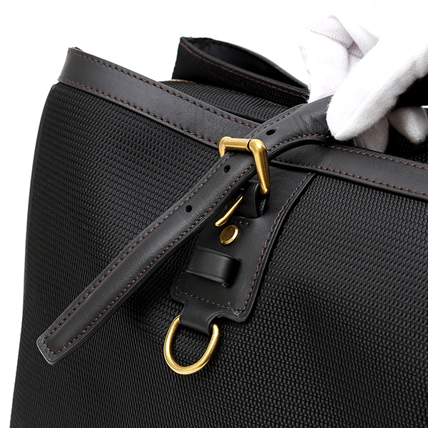  ビジネスバッグ メンズ ショルダー付き ブラック 黒 黒色 大容量 ブリーフケース ナイロン 軽量 本革 レザー 出張 カバン 鞄 高品質 大人 fetia(フェティア)