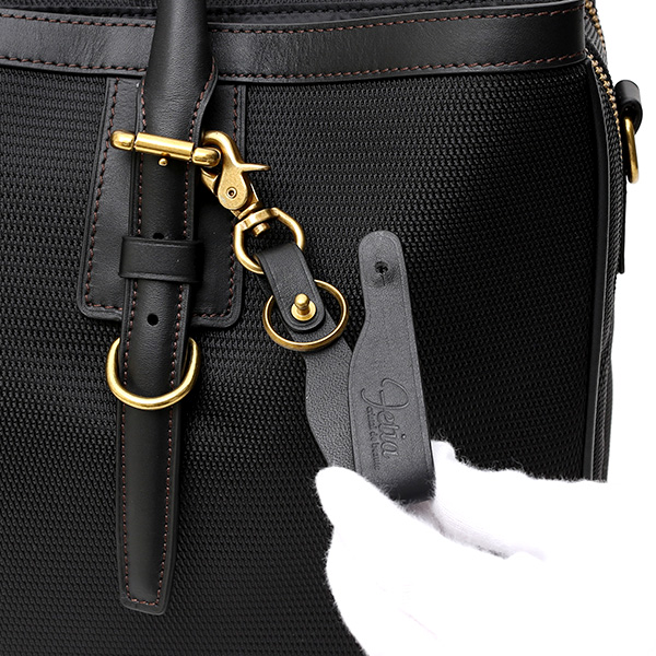  ビジネスバッグ メンズ ショルダー付き ブラック 黒 黒色 大容量 ブリーフケース ナイロン 軽量 本革 レザー 出張 カバン 鞄 高品質 大人 fetia(フェティア)