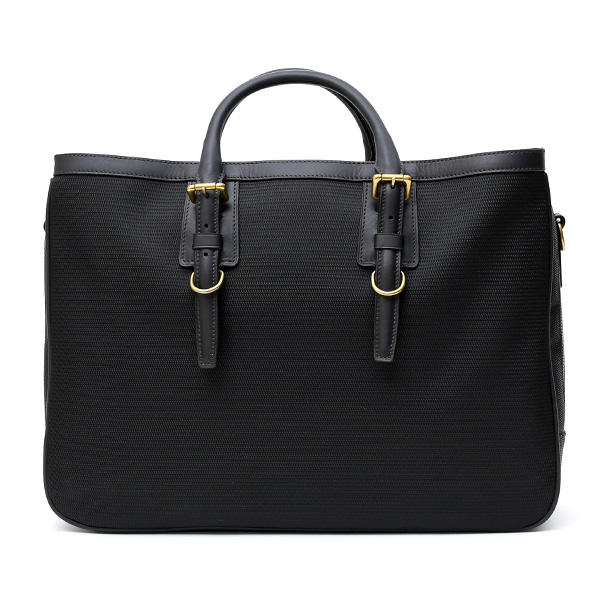  ビジネスバッグ メンズ ショルダー付き ブラック 黒 黒色 大容量 ブリーフケース ナイロン 軽量 本革 レザー 出張 カバン 鞄 高品質 大人 fetia(フェティア)