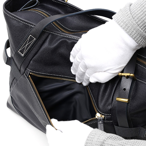 トートバッグ メンズ トート ファスナー付き 本革 レザー ビジネスバッグ ブルー ネイビー 青色 日本 ブランド レディース 大きめ キャンバス 布 軽量 大容量 鞄 大きい カバン おしゃれ 大人 シンプル fetia(フェティア) ファッティシリーズ(FA'ATI Series)