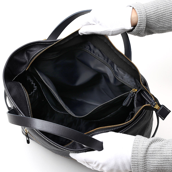 トートバッグ メンズ トート ファスナー付き 本革 レザー ビジネスバッグ ブルー ネイビー 青色 日本 ブランド レディース 大きめ キャンバス 布 軽量 大容量 鞄 大きい カバン おしゃれ 大人 シンプル fetia(フェティア) ファッティシリーズ(FA'ATI Series)