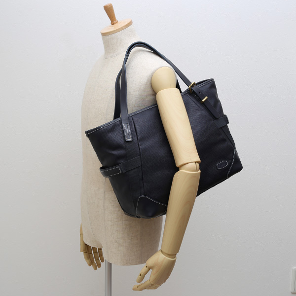 トートバッグ メンズ トート ファスナー付き 本革 レザー ビジネスバッグ ブルー ネイビー 青色 日本 ブランド レディース 大きめ キャンバス 布 軽量 大容量 鞄 大きい カバン おしゃれ 大人 シンプル fetia(フェティア) ファッティシリーズ(FA'ATI Series)