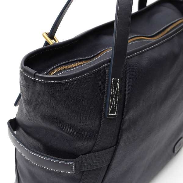 トートバッグ メンズ トート ファスナー付き 本革 レザー ビジネスバッグ ブルー ネイビー 青色 日本 ブランド レディース 大きめ キャンバス 布 軽量 大容量 鞄 大きい カバン おしゃれ 大人 シンプル fetia(フェティア) ファッティシリーズ(FA'ATI Series)