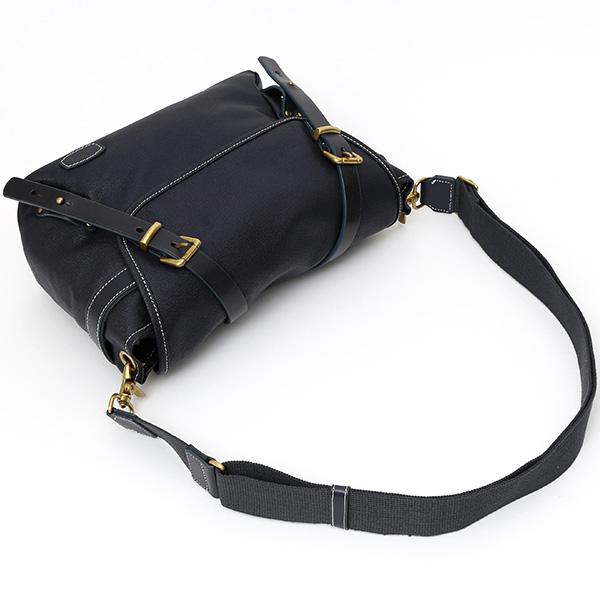 ショルダーバッグ ミニ メンズ レディース 本革 レザー ブルー ネイビー 青色 日本 ブランド かわいい おしゃれ 斜めがけ 軽い 小さめ キャンバス 帆布 fetia(フェティア)