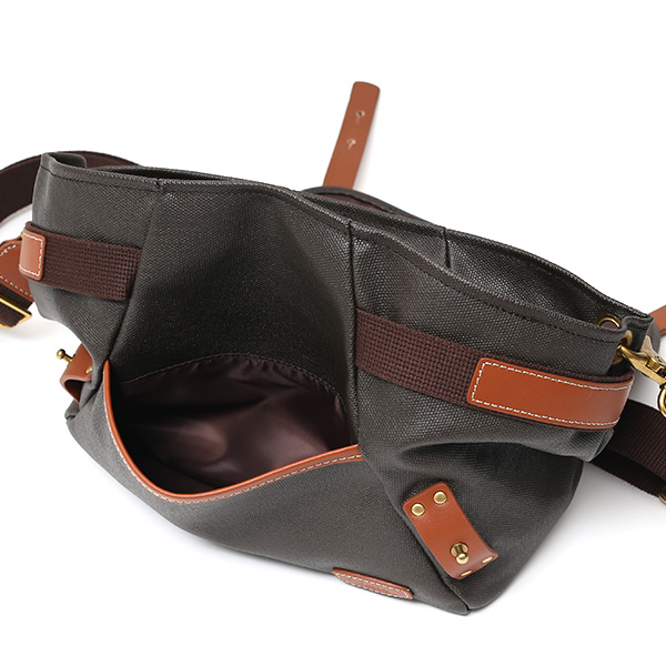 ショルダーバッグ ミニ メンズ レディース 本革 レザー イエロー 黄色 日本 ブランド かわいい おしゃれ 斜めがけ 軽い 小さめ キャンバス 帆布 fetia(フェティア)