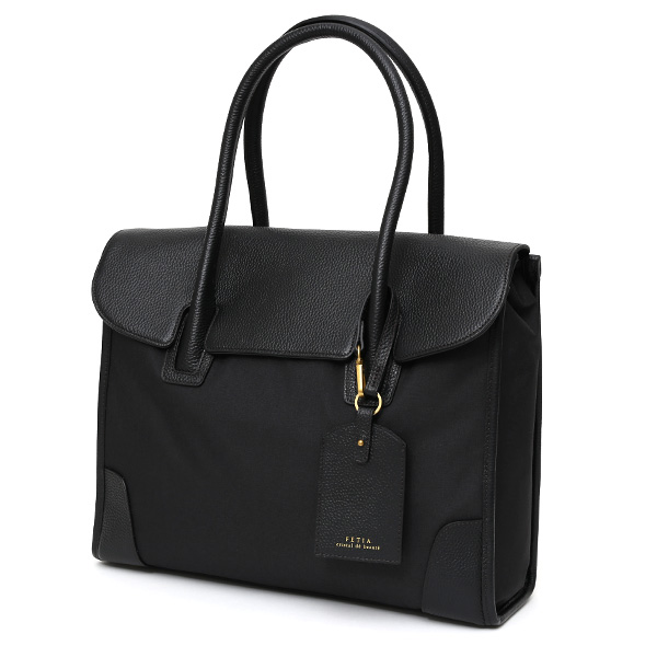  ビジネスバッグ メンズ レディース ブリーフケース 本革 レザー ブラック 黒 黒色 トートバッグ ビジネスバッグ 肩掛け ハンドル 長い fetia(フェティア)