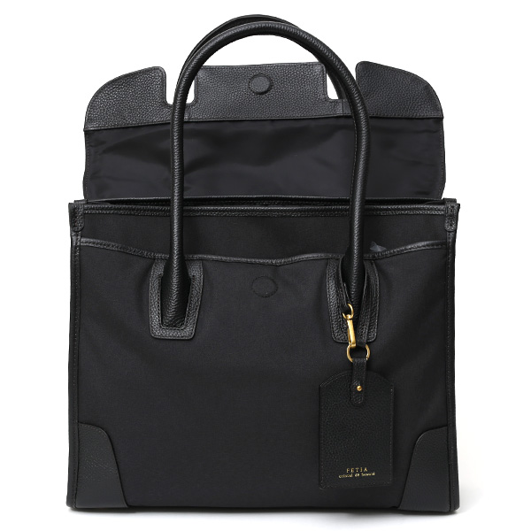  ビジネスバッグ メンズ レディース ブリーフケース 本革 レザー ブラック 黒 黒色 トートバッグ ビジネスバッグ 肩掛け ハンドル 長い fetia(フェティア)