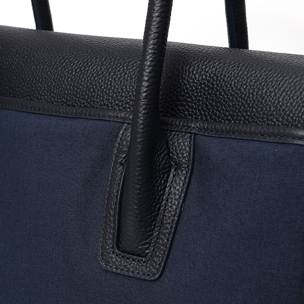  ビジネスバッグ メンズ レディース ブリーフケース 本革 レザー ブルー ネイビー 青色 トートバッグ ビジネスバッグ 肩掛け ハンドル 長い fetia(フェティア)