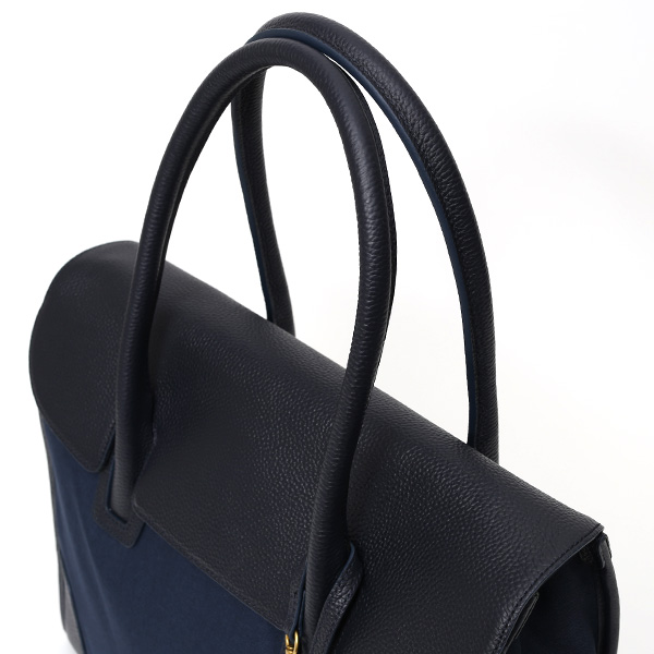  ビジネスバッグ メンズ レディース ブリーフケース 本革 レザー ブルー ネイビー 青色 トートバッグ ビジネスバッグ 肩掛け ハンドル 長い fetia(フェティア)