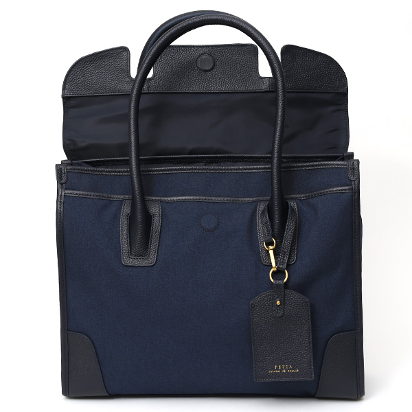  ビジネスバッグ メンズ レディース ブリーフケース 本革 レザー ブルー ネイビー 青色 トートバッグ ビジネスバッグ 肩掛け ハンドル 長い fetia(フェティア)