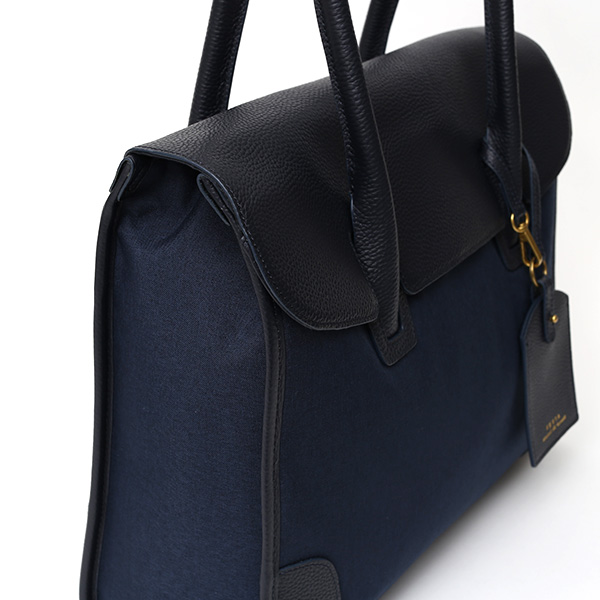  ビジネスバッグ メンズ レディース ブリーフケース 本革 レザー ブルー ネイビー 青色 トートバッグ ビジネスバッグ 肩掛け ハンドル 長い fetia(フェティア)