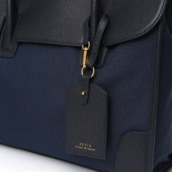 ビジネスバッグ メンズ レディース ブリーフケース 本革 レザー ブルー ネイビー 青色 トートバッグ ビジネスバッグ 肩掛け ハンドル 長い fetia(フェティア)