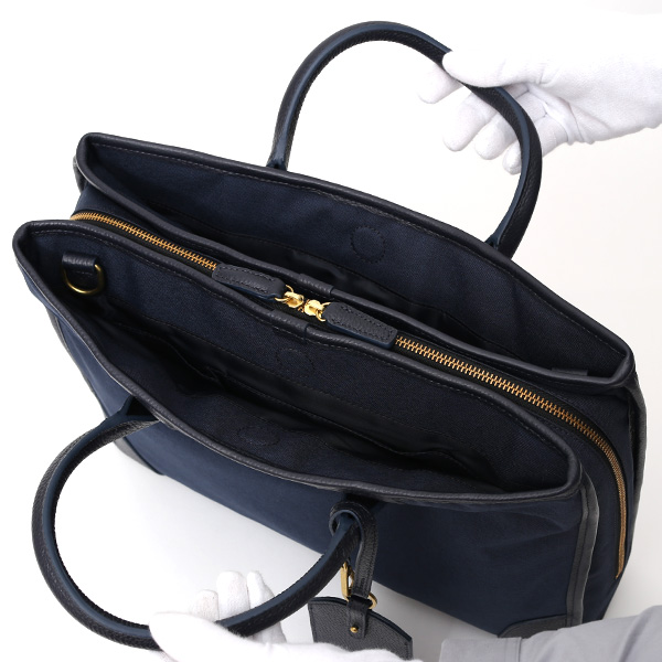  ブリーフケース メンズ 本革 レザー ビジネスバッグ ブルー ネイビー 青色 ショルダー付き 上品 上質 高級 カバン ドレス 鞄 fetia(フェティア)