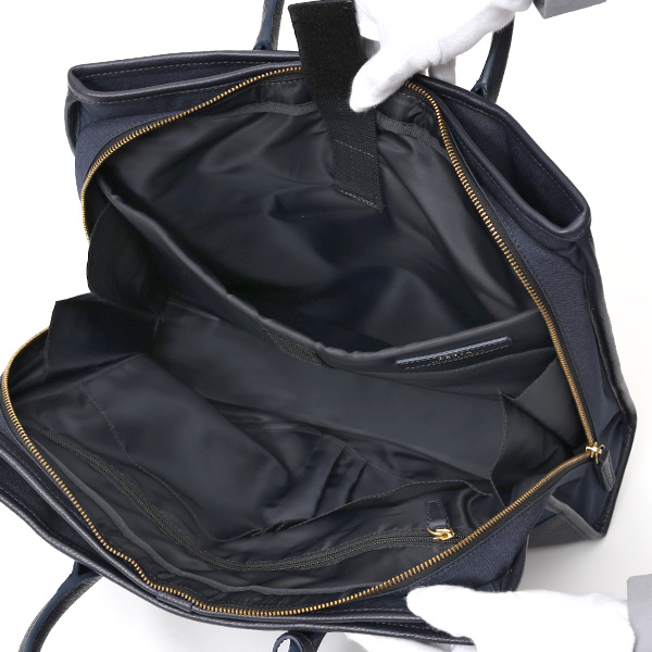  ブリーフケース メンズ 本革 レザー ビジネスバッグ ブルー ネイビー 青色 ショルダー付き 上品 上質 高級 カバン ドレス 鞄 fetia(フェティア)