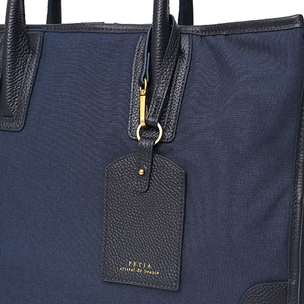  ブリーフケース メンズ 本革 レザー ビジネスバッグ ブルー ネイビー 青色 ショルダー付き 上品 上質 高級 カバン ドレス 鞄 fetia(フェティア)