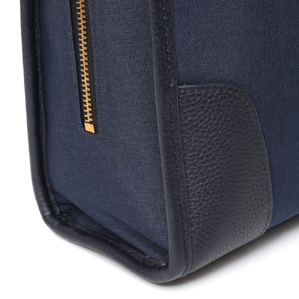  ブリーフケース メンズ 本革 レザー ビジネスバッグ ブルー ネイビー 青色 ショルダー付き 上品 上質 高級 カバン ドレス 鞄 fetia(フェティア)