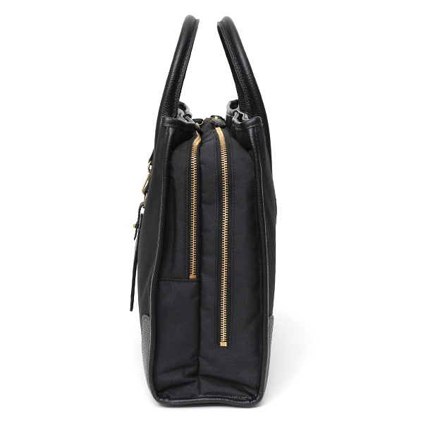  ビジネスバッグ メンズ ブリーフケース ブラック 黒 黒色 ショルダー付き 大容量 大きめ 大きい 出張 軽量 本革 レザー 高級 fetia(フェティア)