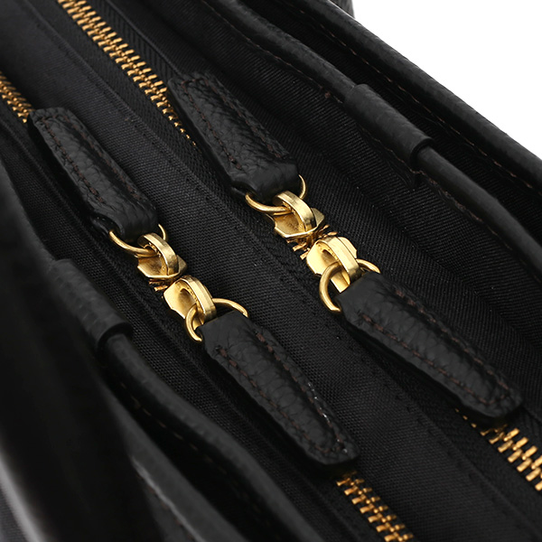  ビジネスバッグ メンズ ブリーフケース ブラック 黒 黒色 ショルダー付き 大容量 大きめ 大きい 出張 軽量 本革 レザー 高級 fetia(フェティア)