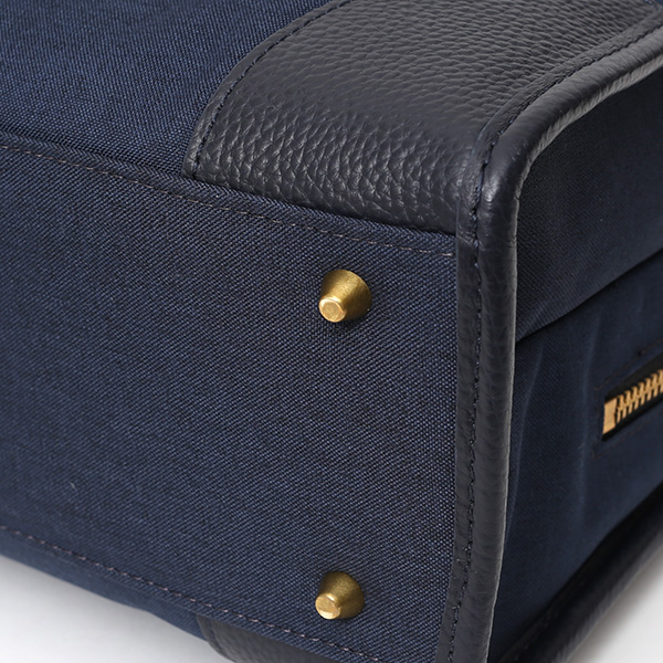  ビジネスバッグ メンズ ブリーフケース ブルー ネイビー 青色 ショルダー付き 大容量 大きめ 大きい 出張 軽量 本革 レザー 高級 fetia(フェティア)