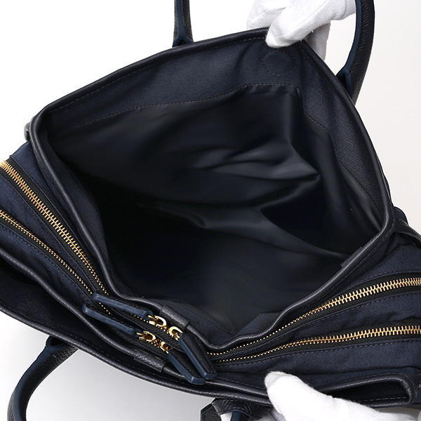  ビジネスバッグ メンズ ブリーフケース ブルー ネイビー 青色 ショルダー付き 大容量 大きめ 大きい 出張 軽量 本革 レザー 高級 fetia(フェティア)