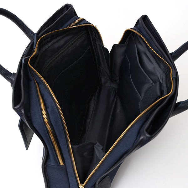  ビジネスバッグ メンズ ブリーフケース ブルー ネイビー 青色 ショルダー付き 大容量 大きめ 大きい 出張 軽量 本革 レザー 高級 fetia(フェティア)