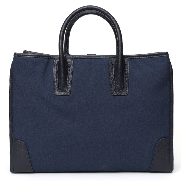  ビジネスバッグ メンズ ブリーフケース ブルー ネイビー 青色 ショルダー付き 大容量 大きめ 大きい 出張 軽量 本革 レザー 高級 fetia(フェティア)