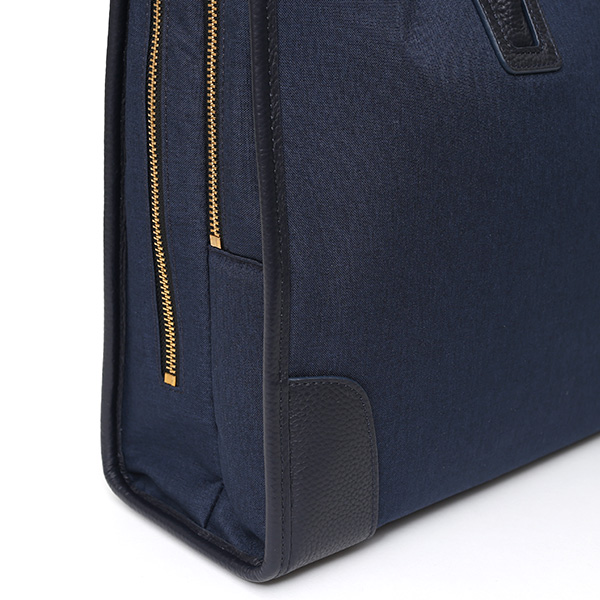  ビジネスバッグ メンズ ブリーフケース ブルー ネイビー 青色 ショルダー付き 大容量 大きめ 大きい 出張 軽量 本革 レザー 高級 fetia(フェティア)