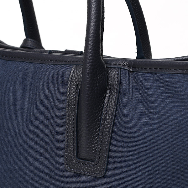  ビジネスバッグ メンズ ブリーフケース ブルー ネイビー 青色 ショルダー付き 大容量 大きめ 大きい 出張 軽量 本革 レザー 高級 fetia(フェティア)