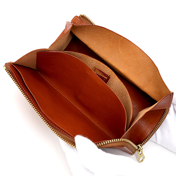  長財布 メンズ ラウンドファスナー 財布 本革 レザー ブラウン 茶 茶色 ブランド 小銭入れあり レディース fetia(フェティア) ヒオナシリーズ(Hiona Series)