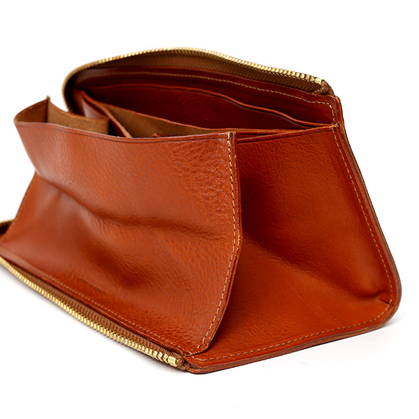  長財布 メンズ ラウンドファスナー 財布 本革 レザー ブラウン 茶 茶色 ブランド 小銭入れあり レディース fetia(フェティア) ヒオナシリーズ(Hiona Series)