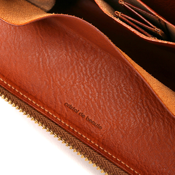  長財布 メンズ ラウンドファスナー 財布 本革 レザー ブラウン 茶 茶色 ブランド 小銭入れあり レディース fetia(フェティア) ヒオナシリーズ(Hiona Series)