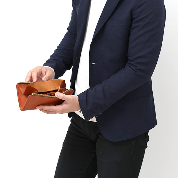  長財布 メンズ ラウンドファスナー 財布 本革 レザー ブラウン 茶 茶色 ブランド 小銭入れあり レディース fetia(フェティア) ヒオナシリーズ(Hiona Series)